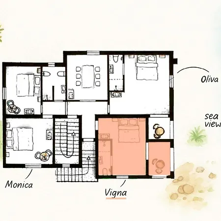 Anima Sarda Bed & Wine 特雷斯努拉吉斯
