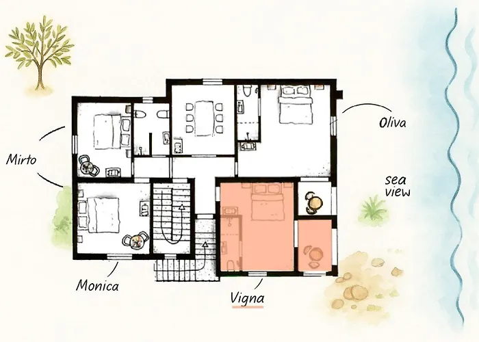 Anima Sarda Bed & Wine 特雷斯努拉吉斯