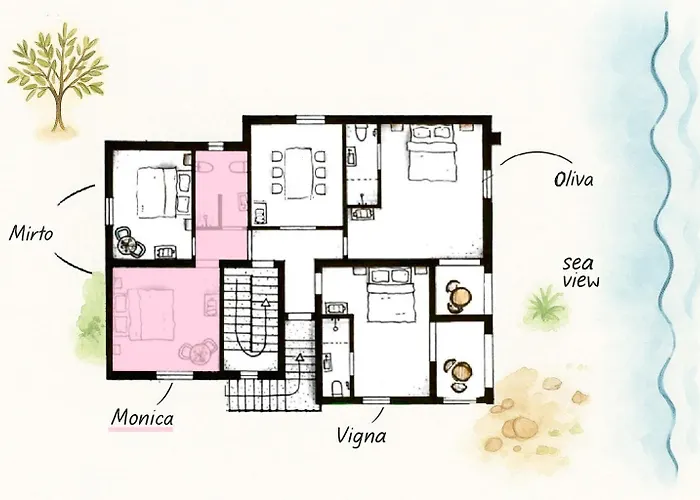 Anima Sarda Bed & Wine 特雷斯努拉吉斯